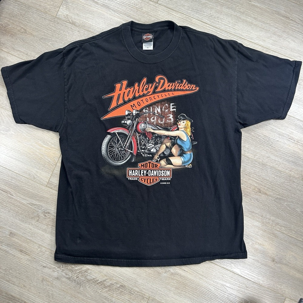 2009 Harley Davidson‎ Size XXL Bakersfield California Black T-shirt Short Sleeve
